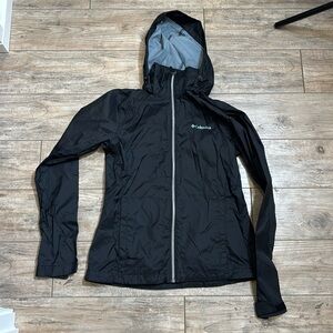 Columbia Hooded Windbreaker Zip Up Size Small